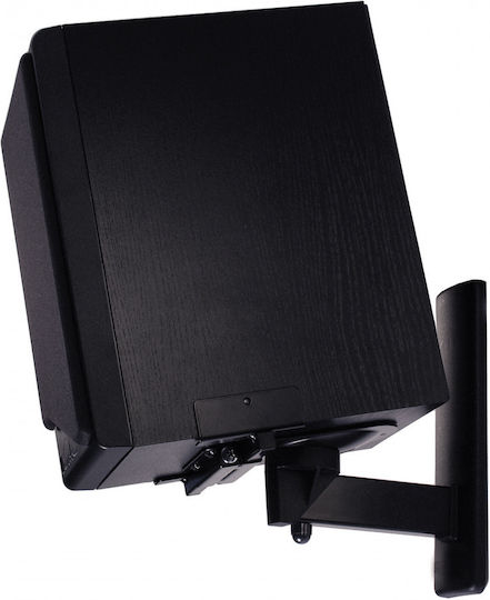 B-Tech Lautsprecherständer Wand Side-Clamping Speaker Wall Mounts (Paar) in Schwarz Farbe