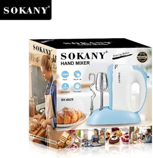 Sokany SK-6625 Миксер Ръчен 100W Син