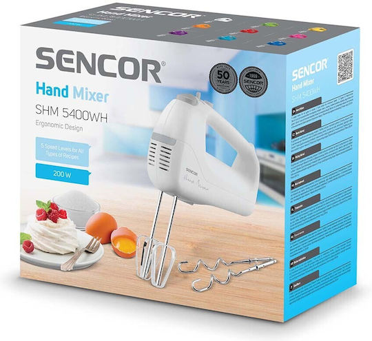 Sencor Μίξερ Χειρός 200W Λευκό