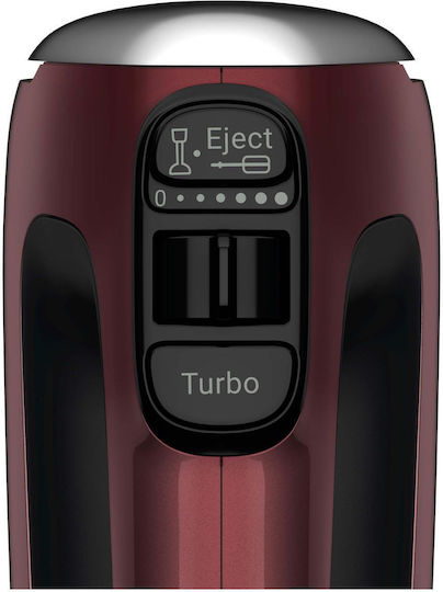 Tefal Powermix Silence Μίξερ Χειρός 600W Κόκκινο