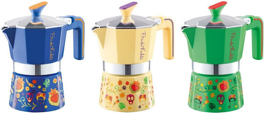 Pedrini Mymoka Stovetop Espresso Pot 3 Cups Yellow