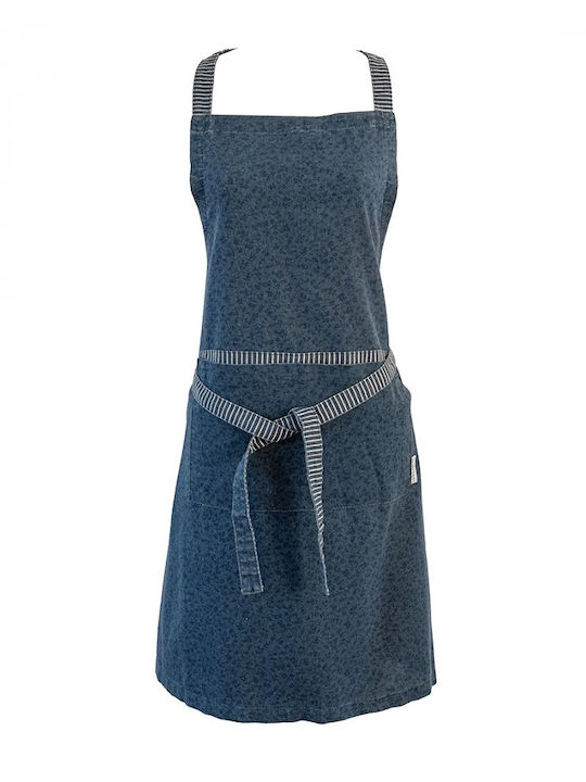 Laura Ashley Clematis Apron Blue 85x78cm