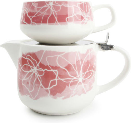 Salt & Pepper Σετ Τσαγιού με Φίλτρο από Πορσελάνη 260ml 2τμχ