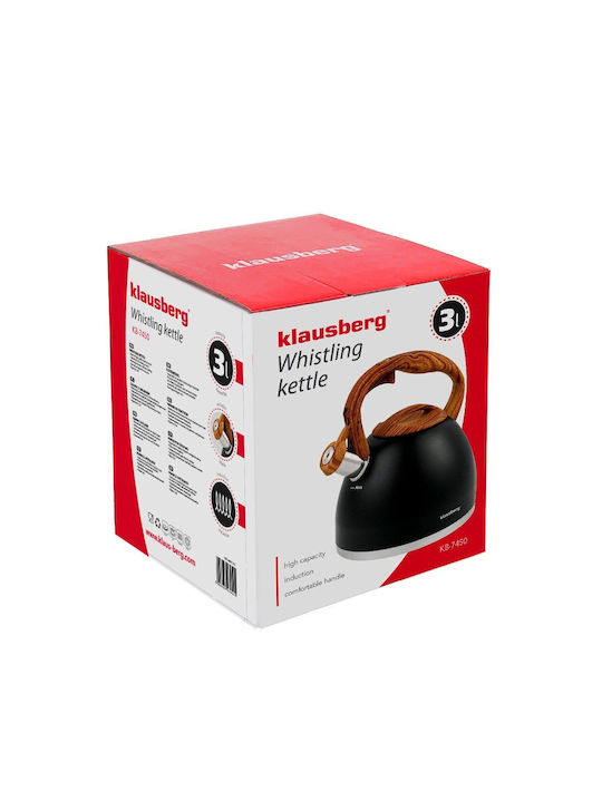 Klausberg Ceainic Inox Negru 3000ml