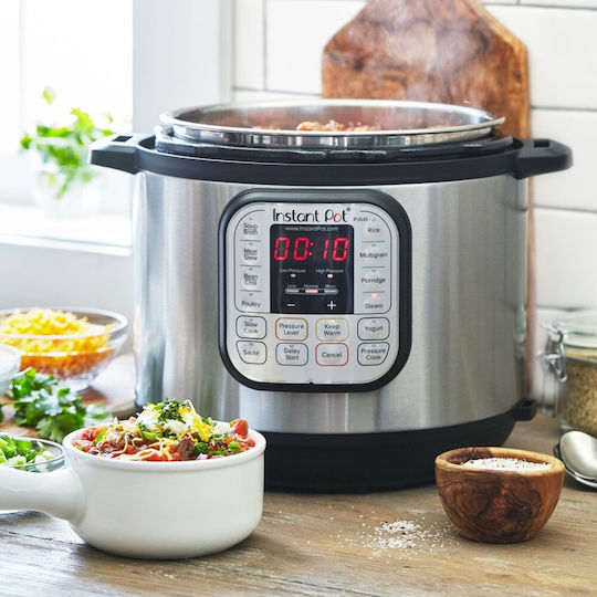 Instant Pot Duo 6 Мултикукър 1000W с Капацитет 5.7лт Сребрист