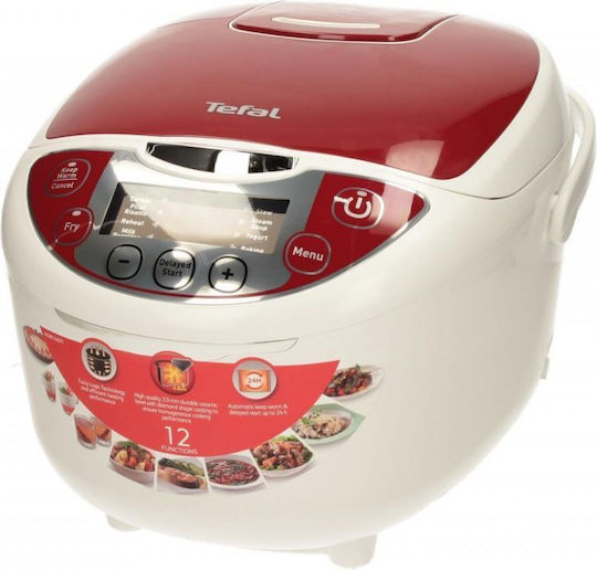 Tefal Fuzzy Logic Πολυμάγειρας 600W με Χωρητικότητα 5lt Λευκός