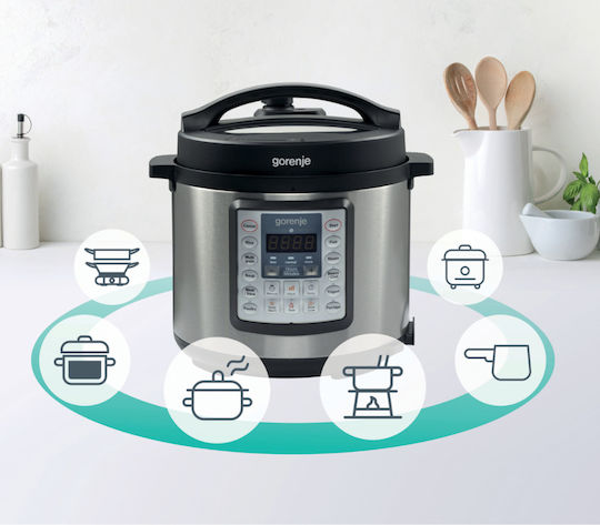 Gorenje Мултикукър 1000W с Капацитет 6лт Сребрист