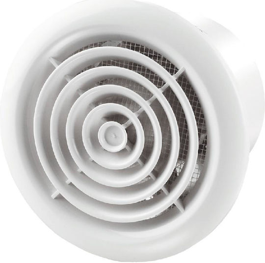 Vents Axial Fan Fi 125 230v Ventilator Bathroom 125mm White