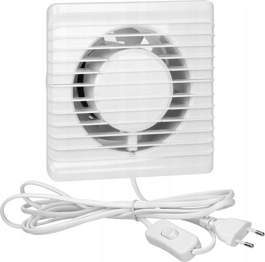 Orno Wall-mounted Ventilator Bathroom 100mm White
