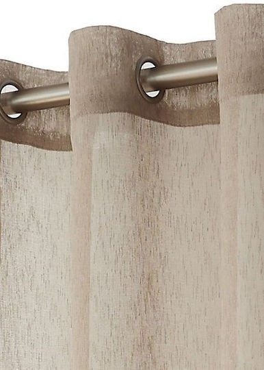 Viokarpet Vorhang mit Grommet Seraina Gray 68690 140x285cm