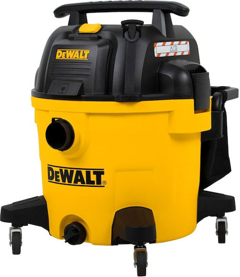 DEWALT Σκούπα Υγρών / Στερεών 1200W με Πλαστικό Κάδο 34lt