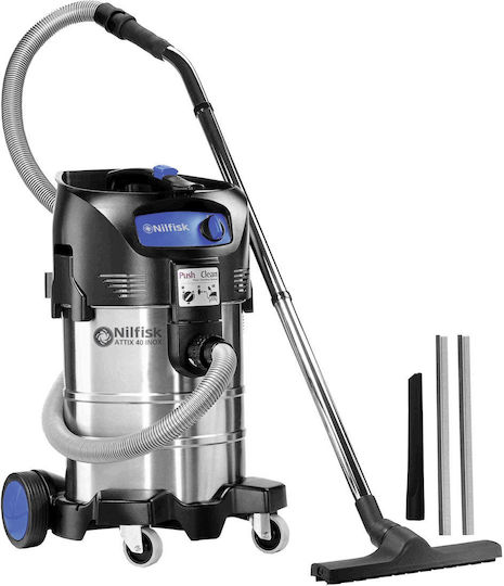 Nilfisk Alto Attix 40-01 PC Aspirator Lichide / Solide 1500W cu Inoxidabil Recipient 37lt