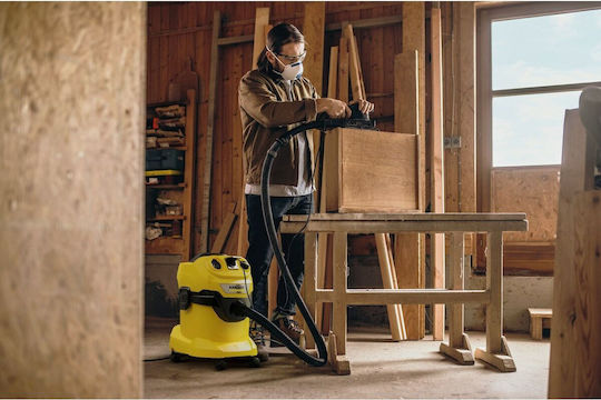 Karcher WD 4 P V-20/5/22 Nass- und Trockensauger Flüssigkeiten / Feststoffe 1000W mit Behälter 20Es