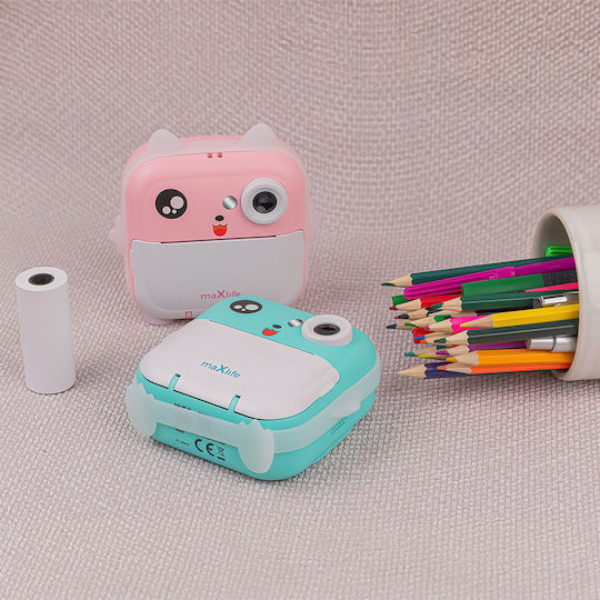 MXPC-100 Children's Camera with Thermal Printing Pink