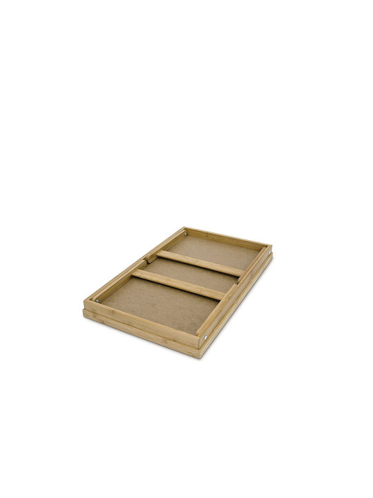 BigBuy Bamboo Δίσκος Κρεβατιού 50x22x30cm