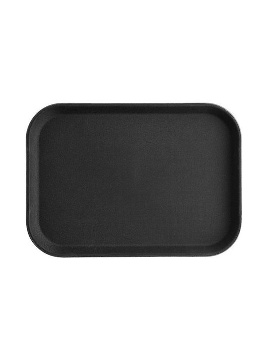 GTSA Plastic Rectangular Serving Tray Non-slip in Black Color 51.5x38cm 173-2015 1pcs