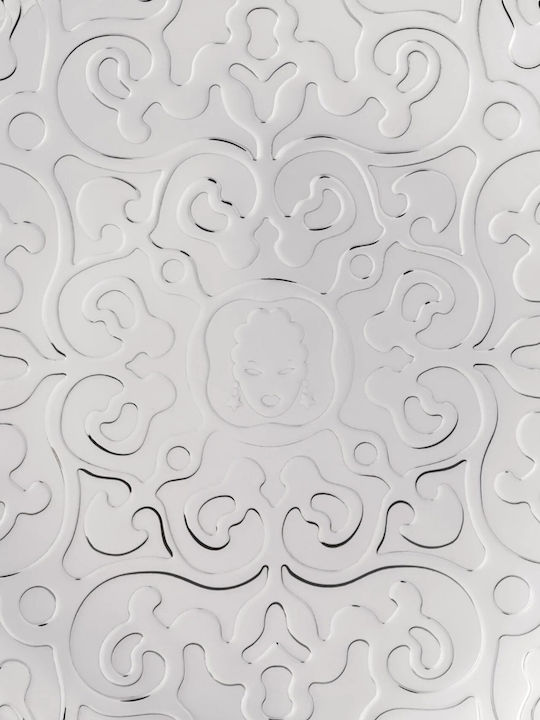 Alessi Dressed Mirror Неръждаем Кръгъл Поднос за сервиране в Сребрист Цвят MW07 1бр