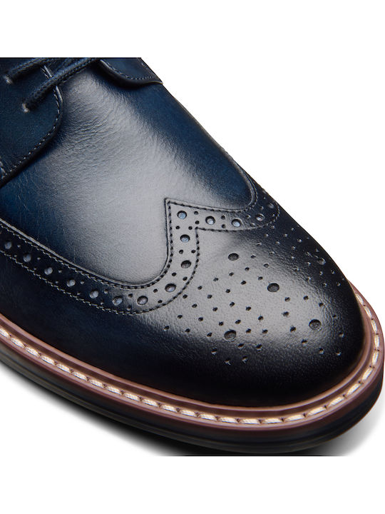 Aldwin Limit Men's Leather Oxfords Blue