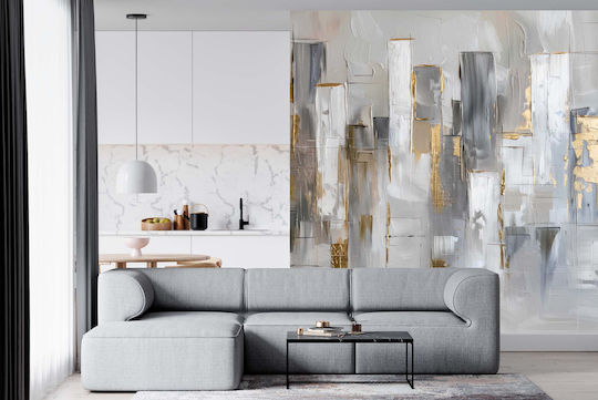 Tapet de Perete 220x148cm Auriu