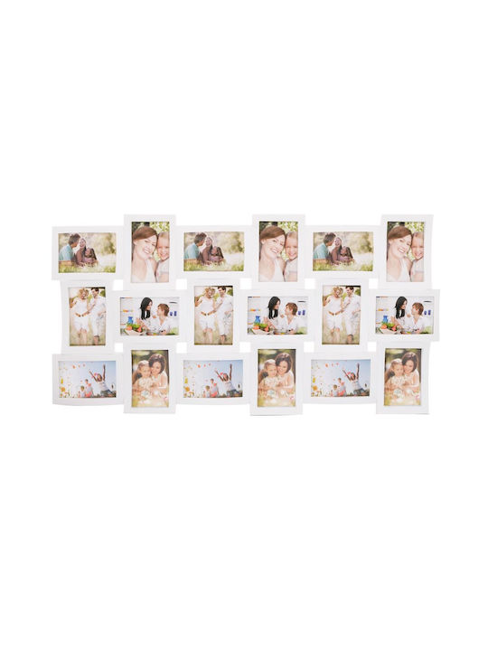 Multi Montare Pe Perete 18 Fotografii Plastic Cu Rama Foto Albă