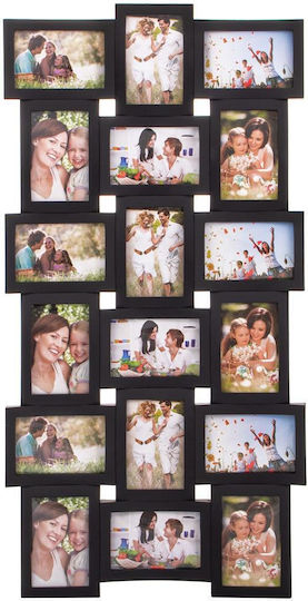 Rama Foto Multi De Perete Cu 18 Fotografii Cu Ramă Neagră Din Plastic 47x93 Rama Foto Multi De Perete Cu 18 Fotografii Cu Ramă Neagră Din Plastic 47x93