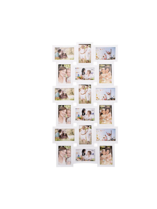 Multi Montare Pe Perete 18 Fotografii Plastic Cu Rama Foto Albă