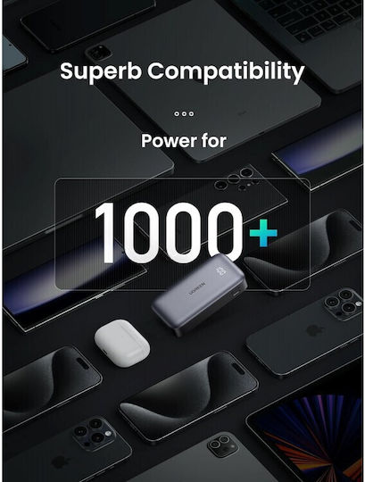 Ugreen PB502 Power Bank 10000mAh 30W with USB-A Port and USB-C Port Power Delivery / Quick Charge 3.0 Gray