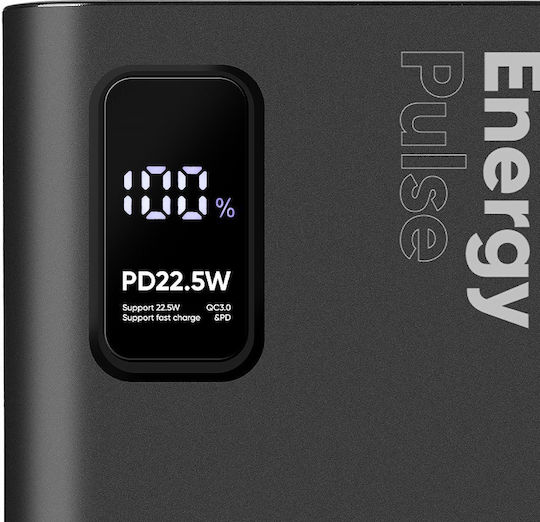 Obal:Me EnergyPulse Power Bank 30000mAh 22.5W με 2 Θύρες USB-A και Θύρα USB-C Power Delivery Μαύρο