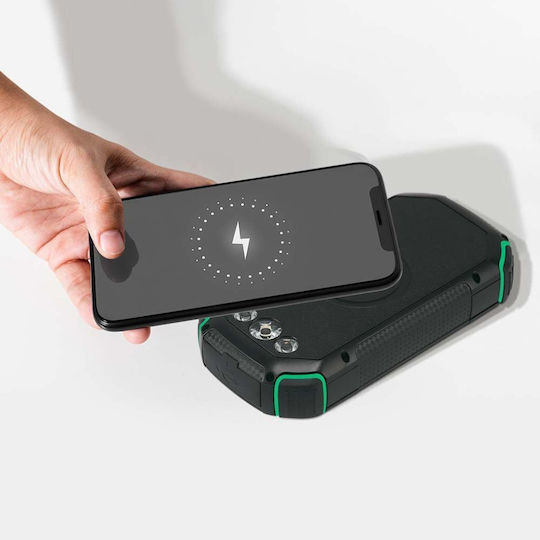 V-TAC Solar Power Bank 30000mAh 10W with USB-A Port and USB-C Port Black