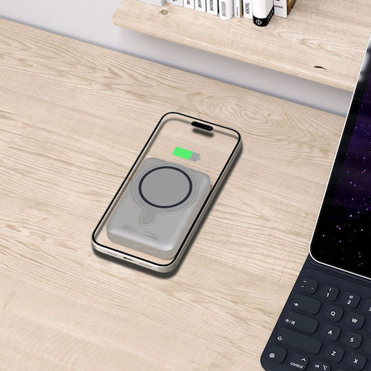 Tech-Protect PB11 Lifemag MagSafe Power Bank 10000mAh 15W с USB-C порт Titanium