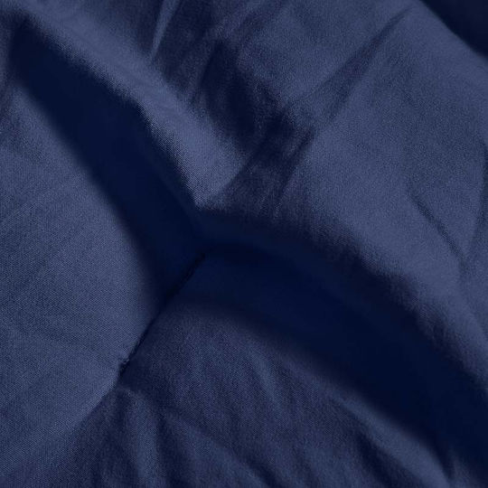 Cannon Single Quilt 160x240cm Navy Peony 280 GSM