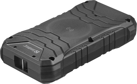 Sandberg Survivor Power Bank 20000mAh 30W με 2 Θύρες USB-A και Θύρα USB-C Power Delivery / Quick Charge 3.0 Μαύρο
