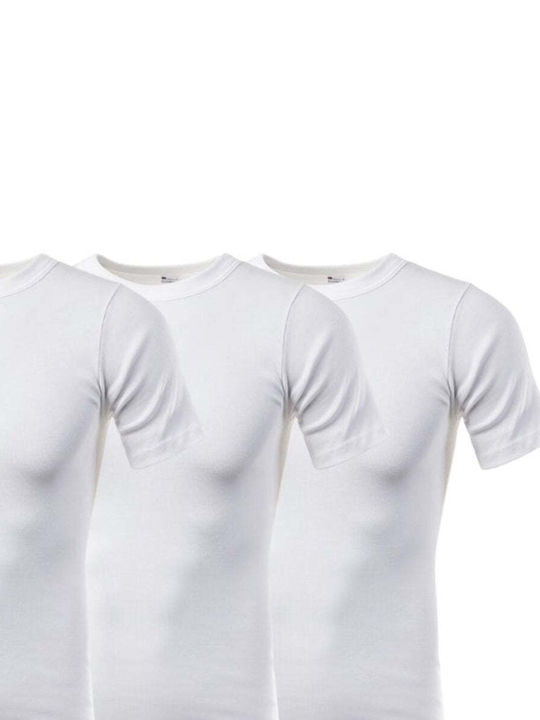 Panda Clothing Men's Undershirts in White Color 3Pack