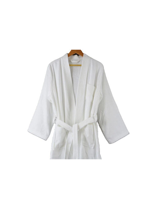 Collar Bathrobe White