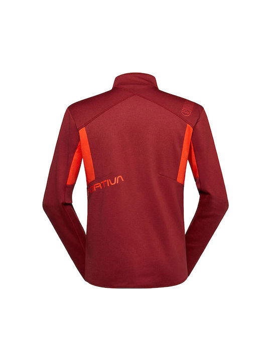 La Sportiva Men's Cardigan with Zipper Red