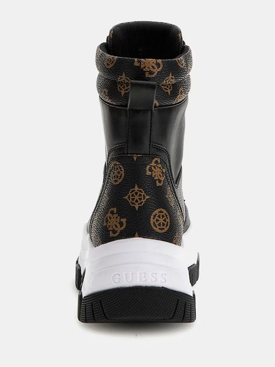 Damen Stiefeletten Schwarz FLFBLIFAL12-Maüß