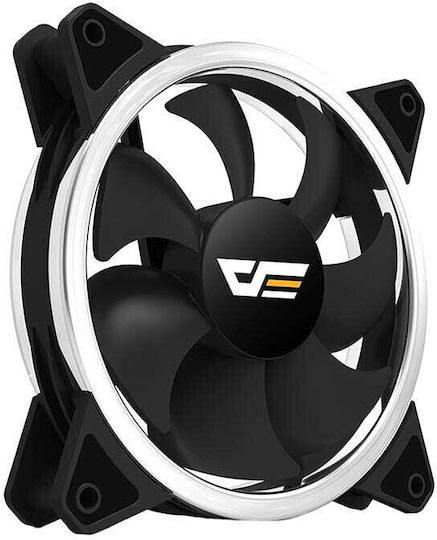 Darkflash DR12 Pro Case Fan 120mm 1200rpm 38cfm with ARGB Lighting and 4-Pin Molex Connection 5pcs