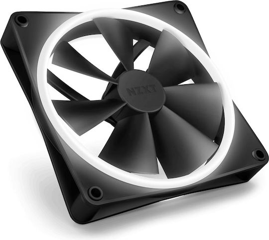 NZXT F140 Duo Case Fan 1800rpm 84.75cfm with RGB Lighting and 4-Pin PWM Connection