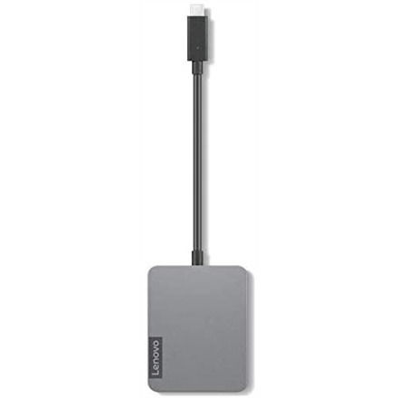 Lenovo USB-C Docking Station με DisplayPort 4K Ethernet και σύνδεση 2 Οθονών Γκρι (GX91A34575)