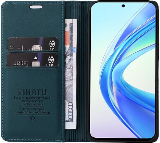 Smart Книга Изкуствена кожа / Силикон / Пластмаса Зелен (Honor 90 Smart)