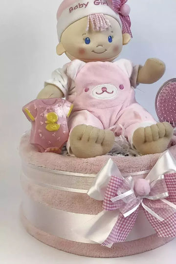 Dama Koupa Χειροποίητο Diaper Cake για Κορίτσι
