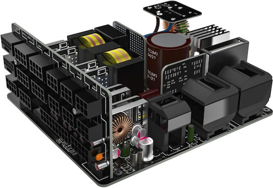 LC-Power LC1000P V3.0 1000W Negru Sursă de Alimentare Calculator Complet modular 80 Plus Platinum