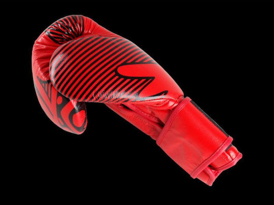 Boxhandschuhe Leder für Kampf Rot