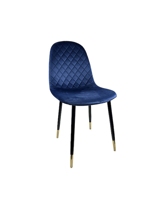 Bedford Dining Room Velvet Chair Blue 53x44x86cm