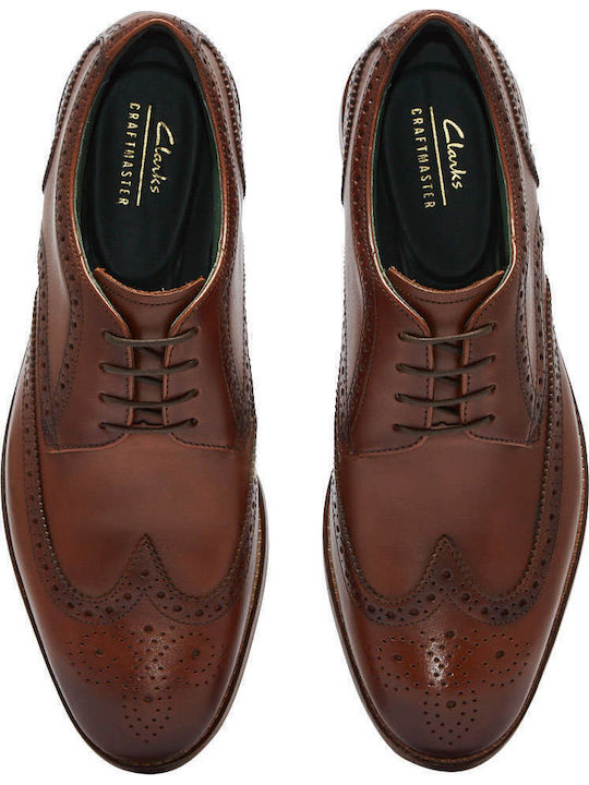 CraftJames Tip Men's Leather Oxfords Tabac Brown