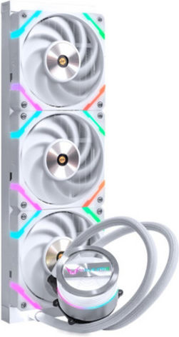 Valkyrie Dragonfang 360 Wasserkühlsysteme AIO CPU mit 3 Lüfterabmessungen 120mm und ARGB Beleuchtung Weiße