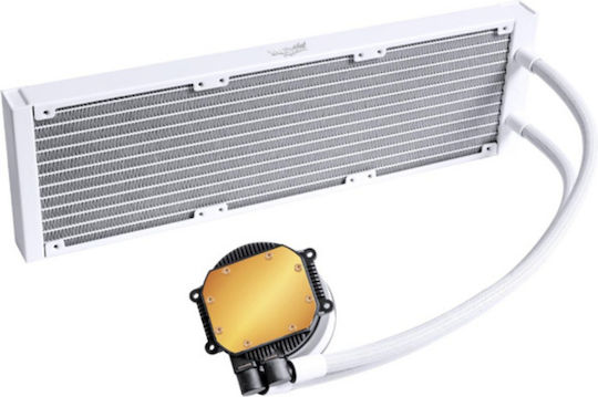 Valkyrie Dragonfang 360 Wasserkühlsysteme AIO CPU mit 3 Lüfterabmessungen 120mm und ARGB Beleuchtung Weiße