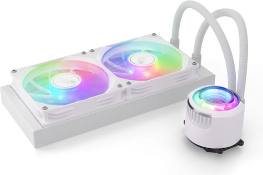 Valkyrie Jarn 240 ARGB Υδρόψυξη AIO CPU με 2 Ανεμιστήρες 120mm Λευκή