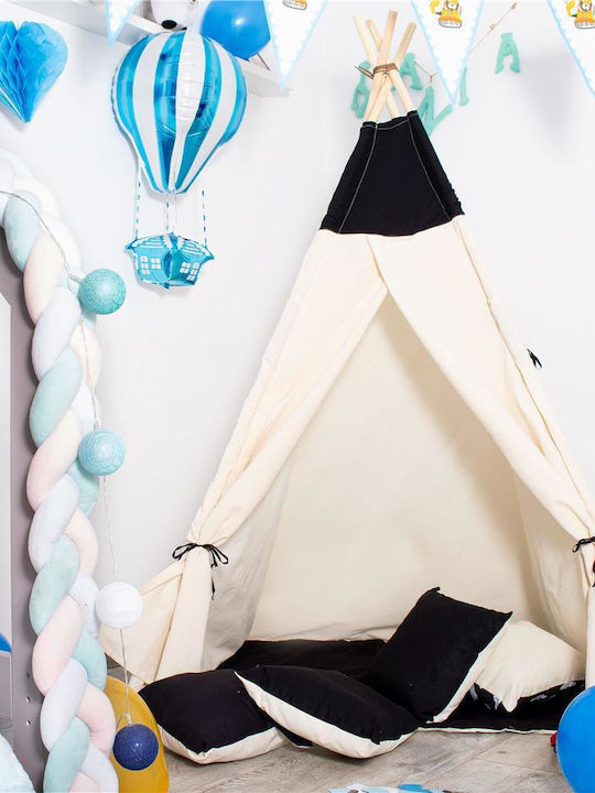 Kids Indian Teepee Play Tent White