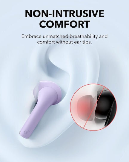 Soundcore by Anker K20i Earbud Bluetooth Handsfree Earphones with Sweat Resistance and Charging Case Purple